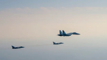 OTAN envia jatos de combate para interceptar aeronaves russas sobre o Mar Báltico