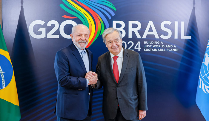 Lula e Guterres se reúnem para discutir ações do G20 antes da Cúpula de Líderes