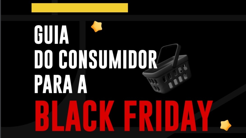 Imagem de capa da cartilha da Black Friday (Via gov.br/MJ)