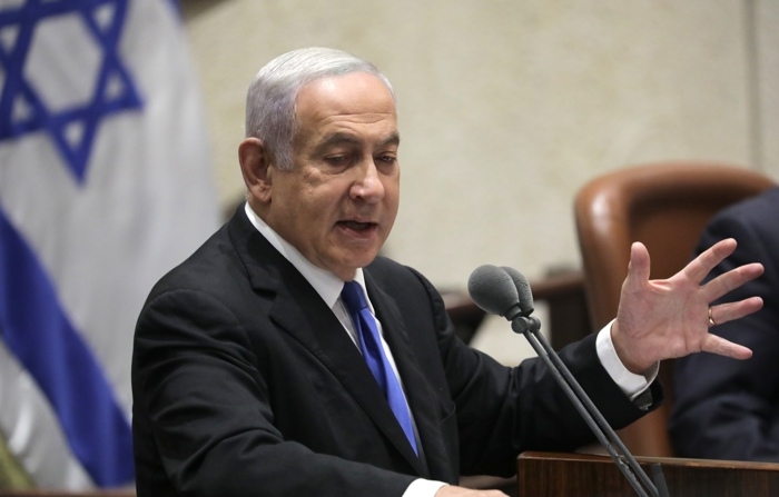 Foto arquivo. Primeiro Ministro Benjamin Netanyahu (EFE/EPA/ABIR SULTAN)