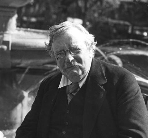 Imagem do escritor Gilbert Chesterton (EFE/Vidal/rba)