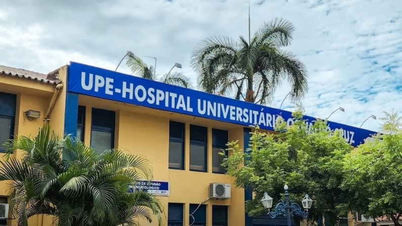 A paciente está internada no Hospital Universitário Oswaldo Cruz (HUOC), em Recife, vinculado à Universidade de Pernambuco (UPE) (Imagem:@huoc.upe.oficial/Rede social)