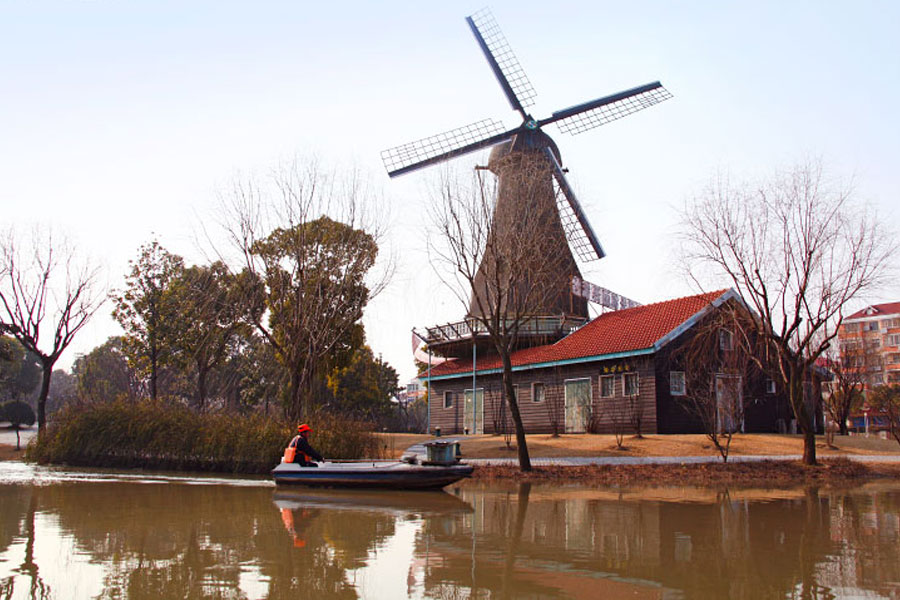 Réplica de arquitetura e urbanismo holandesa, Holland Village em Pudong, China (Gorilla Cool / Reprodução)