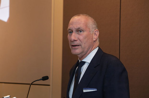 O presidente da ESPN Inc., John Skipper, durante um evento na Hearst Tower em Nova York, em 2 de junho de 2015 (Anna Webber/Getty Images para Hearst Corporation)