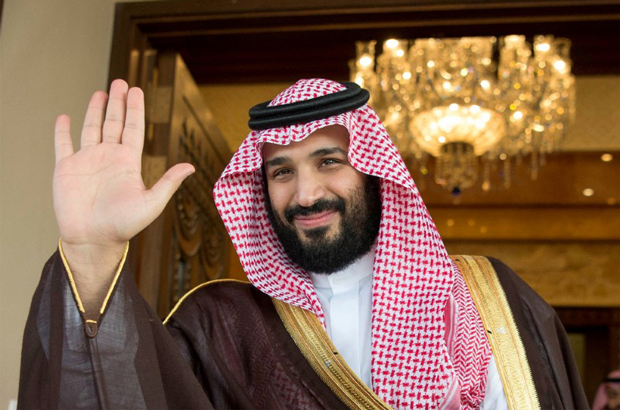 Arábia Saudita, míssil balístico - O príncipe herdeiro saudita Mohammed bin Salman em Riade, Arábia Saudita, em 11 de abril de 2017 (Bandar Algaloud/Cortesia da Corte Real Saudita via Reuters)