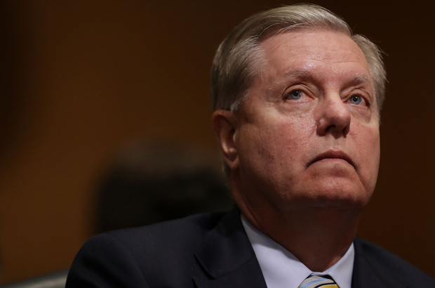 Coreia do Norte, guerra - O senador estadunidense Lindsey Graham (R-SC) no Capitólio em Washington, D.C., em 25 de setembro de 2017 (Chip Somodevilla/Getty Images)